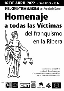 Homenaje a todas las víctimas del franquismo en la Ribera